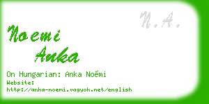 noemi anka business card
